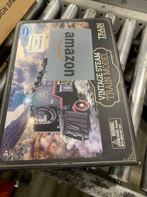 Photo 1 of Funwee Train Set for Under Christmas Tree,Electric Train Toy with Smokes,Lights and Sound, Locomotive Train Model with Track,Birthday Gifts Idea for 3 4 5 6 7+ Years Old Toddler Boys and Girls