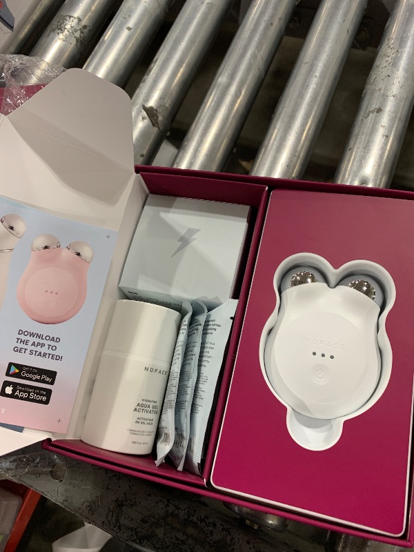 Photo 1 of NuFACE MINI+ Microcurrent Facial Device Ultimate Uplift Kit - Brilliant White Face Sculpting & Contouring Device with Aqua Gel, Power Patches, Prep-N-Glow Skin Care Wipes & Luxe Gift Box
