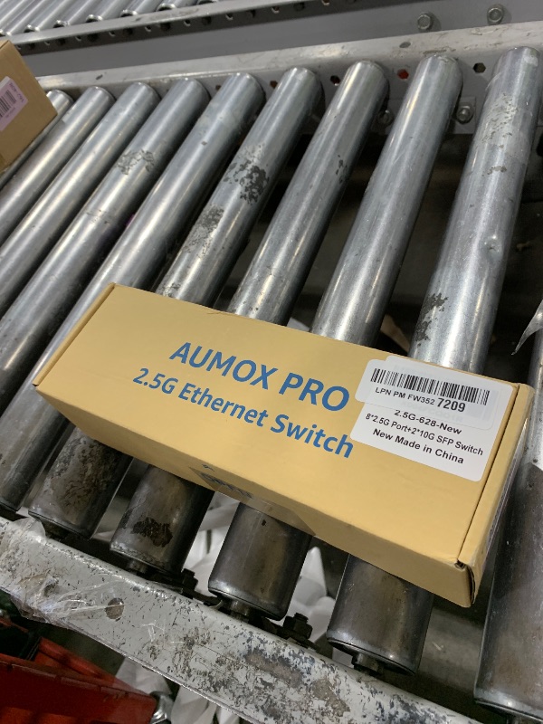 Photo 1 of 10 Port 2.5Gb Unmanaged Ethernet Switch with 8* 2.5G Base-T Ports, 2*10G SFP Ports, AUMOX PRO 80 Gbps Vlan Switching Capacity Compatible with 100/1000/2500Mbps Plug and Play
