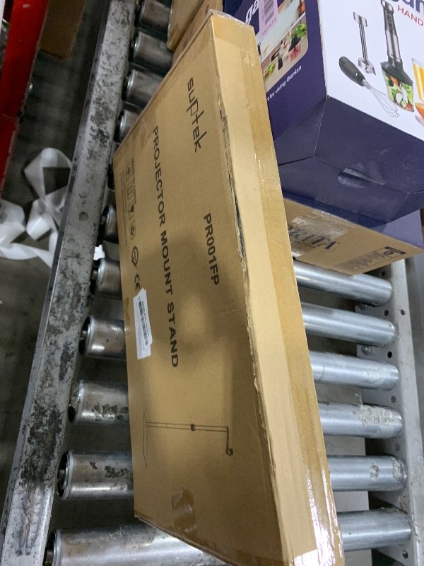 Photo 1 of suptek Projector Stand Against Wall Hidden Stand, 360°Swivel, Height Adjustable, Mini Projector Mount Bracket, Compatible with Home Office Video Vlog DVR Camera, PR001FP