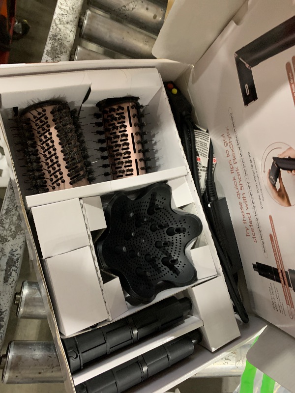 Photo 1 of Shark Hair Dryer | FlexStyle Hair Styling System | Portable & Powerful Blow Dryer Brush | Hair Curler & Volumizer | 6 Styling Tools Included | Best for All Hair Types | Black | HD440BK