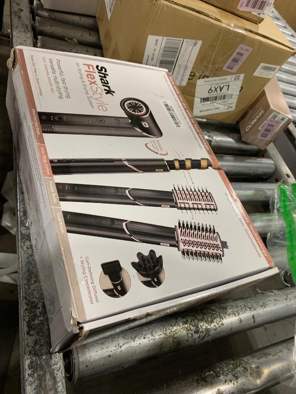 Photo 1 of Shark Hair Dryer | FlexStyle Hair Styling System | Portable & Powerful Blow Dryer Brush | Hair Curler & Volumizer | 6 Styling Tools Included | Best for All Hair Types | Black | HD440BK