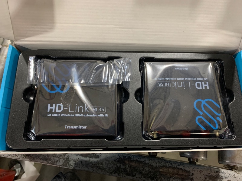 Photo 1 of Sewell 4K 60Hz Wireless HDMI Extender HD-Link HL35 - ipcolor Stream Technology, Stable 4K UHD Video up to 100ft for Movies, Sports, TV, Presentations