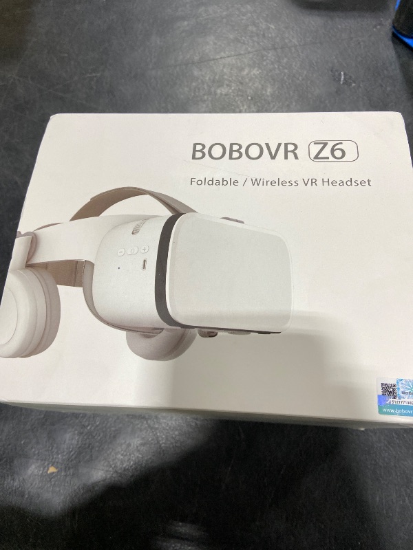 Photo 1 of VR Headset for Phone, Virtual Reality Glasses with Bluetooth Headphones for Adults and Kids Play 3D VR Games Movies (White VR Only)