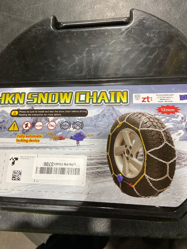 Photo 1 of Auto Tightening Snow Chains Tire Chains For Cars Suv Pickup Trucks - Auto Tightening 1 Min Quick Fit AND Easy Installation, Reusable Universal Emergency Traction Snow Chains - Set of 2?HKN130?