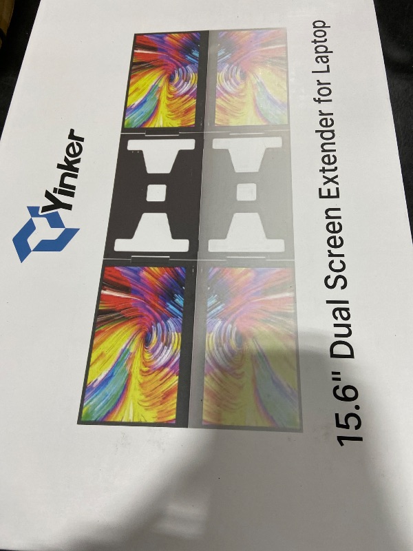 Photo 1 of Yinker Laptop Screen Extender, 15.6" Triple Portable Monitor, Ultra-Slim 1080P FHD IPS, 360° Rotation, Single USB-C, Compatible with Mac/Windows/Android/PS4 for 11-17" Laptops