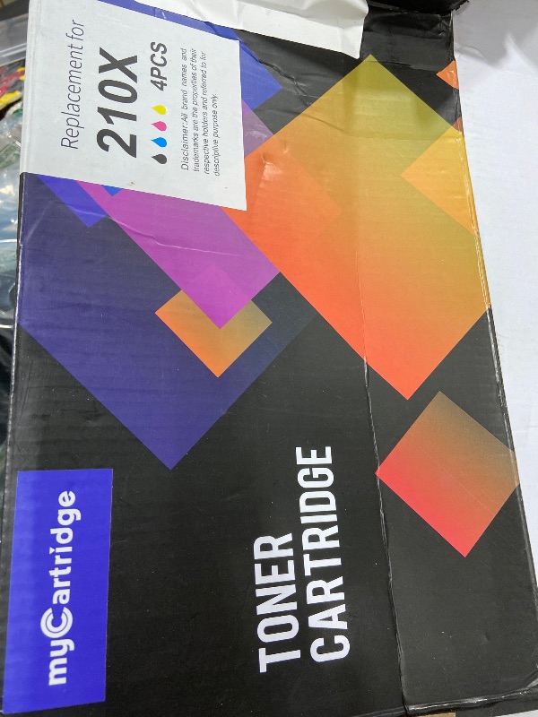 Photo 1 of 210X Toner Cartridges 4 Pack High Yield (with Chip) Compatible Replacement for HP 210X 210A for Color Laserjet Pro MFP 4301fdw 4301fdn Pro 4201dw 4201dn Series Printer Ink W2100X W2100A (BCMY, 4-Pack)