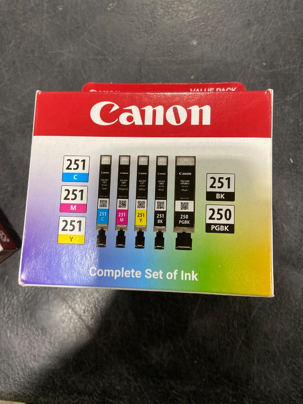 Photo 1 of Canon PGI-250/ CLI-251 5 Color Amazon Pack