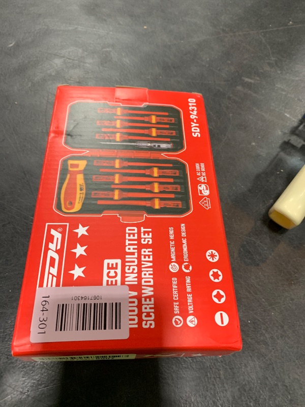 Photo 1 of 1000V Insulated Electrician Screwdriver Set - 13-Piece Professional Electrical Screwdriver Set Insulation Handle CRV Steel Magnetic Phillips Slotted Pozi Torx Tips VDE & GS Certified