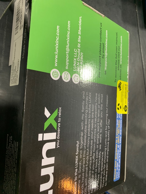 Photo 1 of Lunix LX30 Rolling Hand Massager, Kneading + Compression, Heat + Cooling Fan, Finger & Wrist Pain Relief, Cordless Rechargeable, Charcoal Black