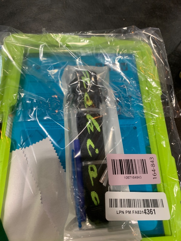 Photo 1 of HXCASEAC Rugged Case for iPad Air 11 inch M3 M2 (2025 2024), Heavy Duty Protective Design with Pencil Holder, Built-in Screen Protector, Rotating Stand, Hand Strap, for iPad Air 11 Hard Case (Green)