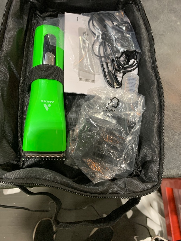 Photo 1 of Andis 563231 ProClip 5-in-1 Adjustable Blade Cord/Cordless Pet Hair Clipper, 5 Blade Settings, 5 Speeds, Feather Light, Digital Display Screen, Green