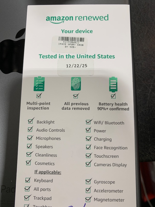 Photo 1 of *********READ CLERK NOTES**********  
Apple 2021 iPad 9th Gen (10.2 inch, Wi-Fi + Cellular, 64GB) Space Gray (Renewed Premium)