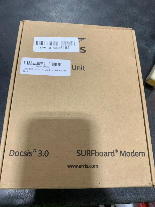 Photo 1 of ARRIS SURFboard SB8200 DOCSIS 3.1 Multi?Gig Cable Modem | 2 -1Gbps Ethernet Ports | Works with Xfinity, Cox, Spectrum | For Cable Internet Plans up to 2Gbps | Modem Only, Router Required