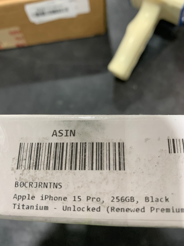 Photo 1 of Apple iPhone (Renewed Premium) 15 Pro, 256GB, Black Titanium - Unlocked