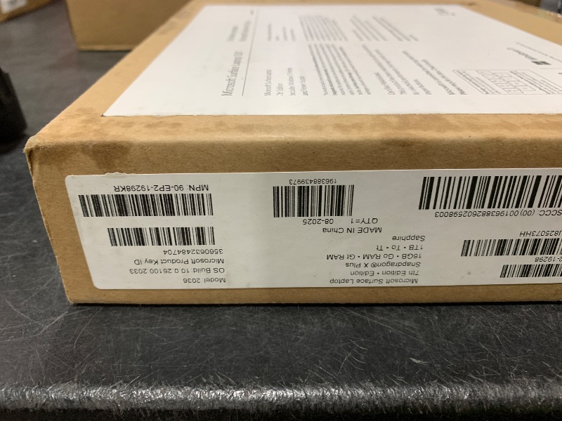 Photo 1 of Microsoft Surface Laptop 7 Copilot+PC 13.8" Touchscreen Snapdragon X Plus 16GB RAM 1TB SSD, Sapphire (Renewed)