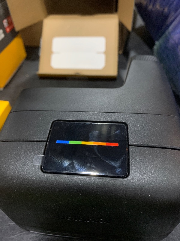 Photo 1 of Polaroid Flip Instant Camera + Color Film Bundle (16 Photos Included) - Black (6565) - Hyperfocal 4-Lens System, Sonar autofocus, and Sence Analysis with Bluetooth paired Companion app