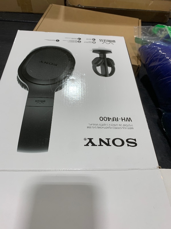 Photo 1 of LPNPMEY6375946 Sony RF400 Wireless Home Theater Headphones for Watching TV (WHRF400), Black, 2.9 (Requires use of RCA Audio Out or Headphone Jack on Television)