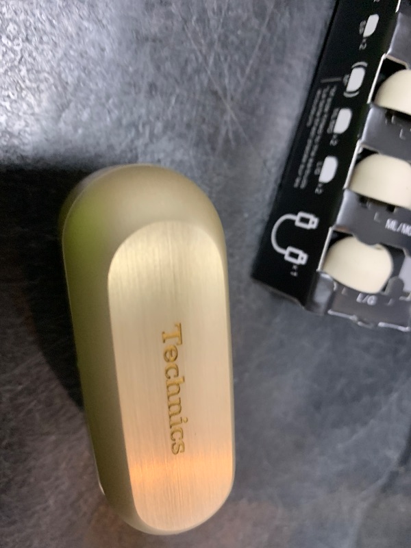Photo 1 of Technics Reference Class Hi-Fi Wireless Earbuds,Dolby Atmos with Head Tracking,Adaptive Noise Cancelling,3 Device Multipoint, 10-hr Battery,Wireless Charging,Improved Fit -EAH-AZ100-N (Champagne)