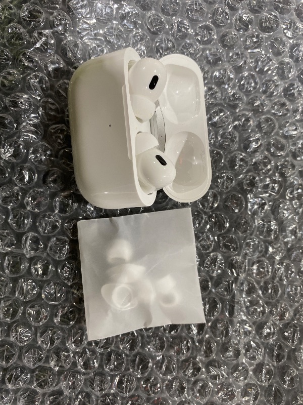 Photo 1 of Apple AirPods Pro (2nd generation) with MagSafe Charging Case (USB-C) (Renewed)