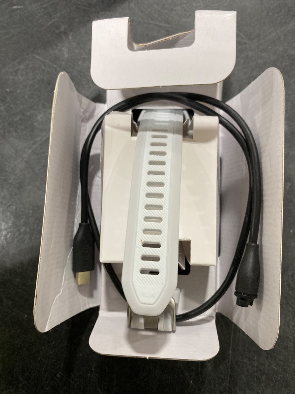 Photo 1 of Garmin Forerunner 165 Music, Running Smartwatch, Colorful AMOLED Display, Training Metrics and Recovery Insights, Music on Your Wrist, Whitestone