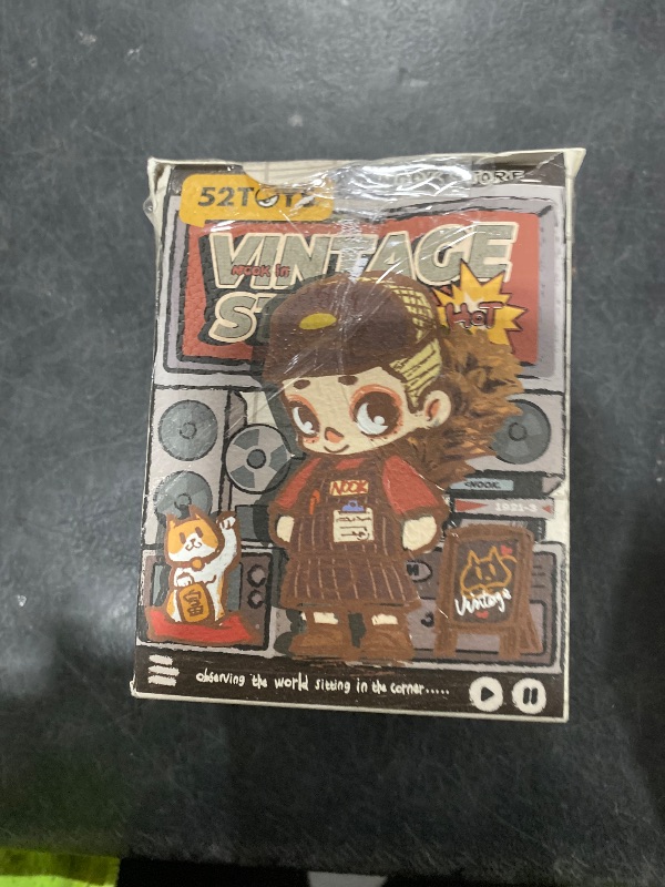 Photo 1 of 52TOYS Nook in Vintage Store Series Action Figure Blind Box, Collectible Toy Kawaii Creative Gift Room Decor Desktop Decoration 3.5 Inch, Gift for Birthday Party