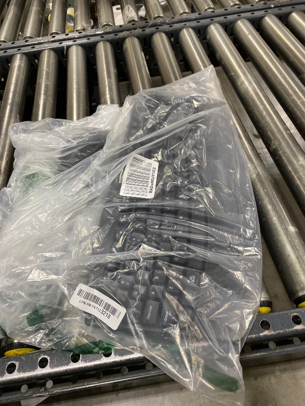 Photo 1 of Wireless Keyboard and Mouse Combo,2.4G Full Size Wave Keys Ergonomic Keyboard with Wrist Rest for Natural Typing, 3 DPI Adjustable Ergonomic Silent Mouse for Computer/Laptop/Windows/Mac (Black)