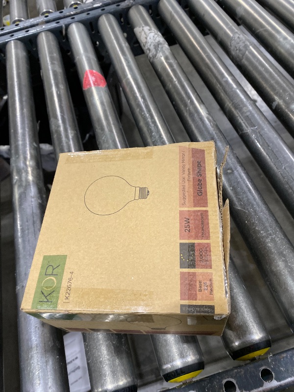 Photo 1 of (4 Pack) G25 Incandescent Incandescent Light Bulb 2700K Soft Light, Decorative Globe Light Bulbs,E26 Medium Base, Perfect for Pendant Bathroom/Vanity Mirror Makeup, Dimmable. (White-Finish, 25-Watt)