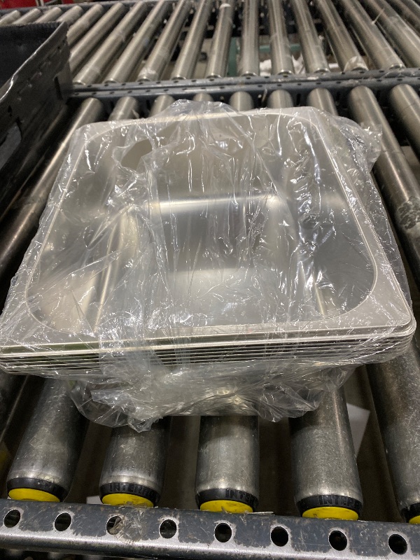 Photo 1 of  1/2 Size, 4 Inch Deep Stainless Steel Steam Table Pans, Anti-Jamming Steam Pan, Hotel and Restaurant Catering Food Pans by GENHAKON
