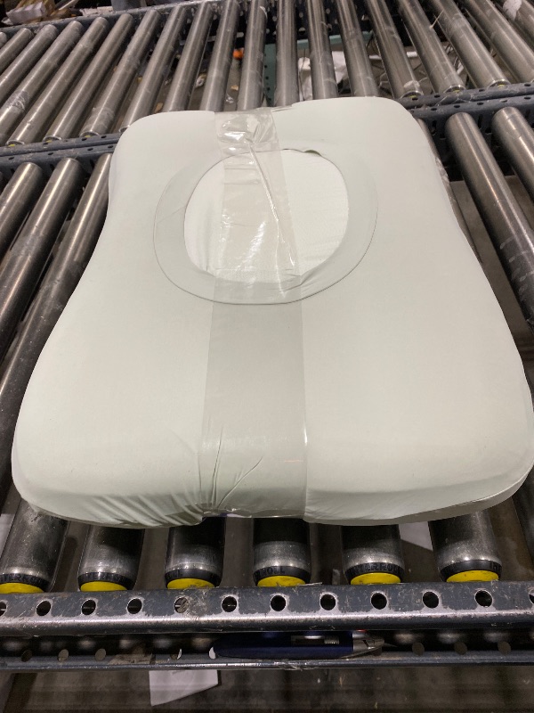 Photo 1 of C CUSHION LAB Deep Sleep Pillow, Patented Ergonomic Contour Design for Side & Back Sleepers, Orthopedic Cervical Shape Gently Cradles Head & Provides Neck Support & Shoulder Pain Relief - Calm Grey