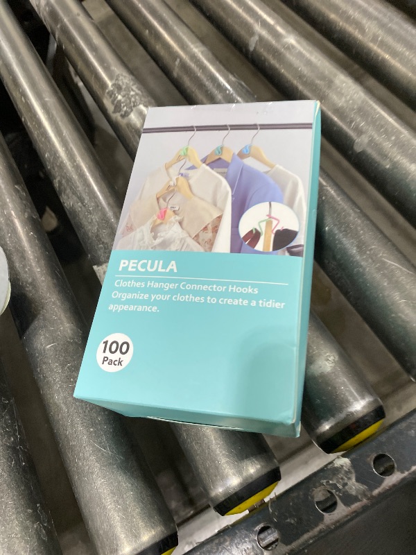 Photo 1 of 100 PCS Hanger Connector Hooks, Hangers Space Saving, Hanger Clips for Plastic Hangers(5 Color)