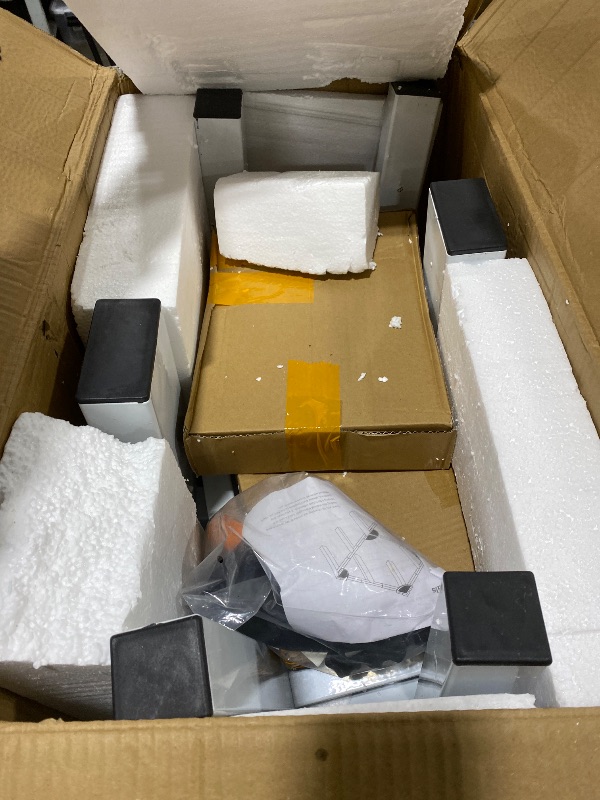 Photo 1 of SKM Washer and Dryer Pedestals Adjustable Universal Stand 40.9-66.14" L 20.47-33.07" W Heavy Duty Steel Laundry Pedestal 7 Legs 441LB for Front Load Washer Dryer Refrigerator, White