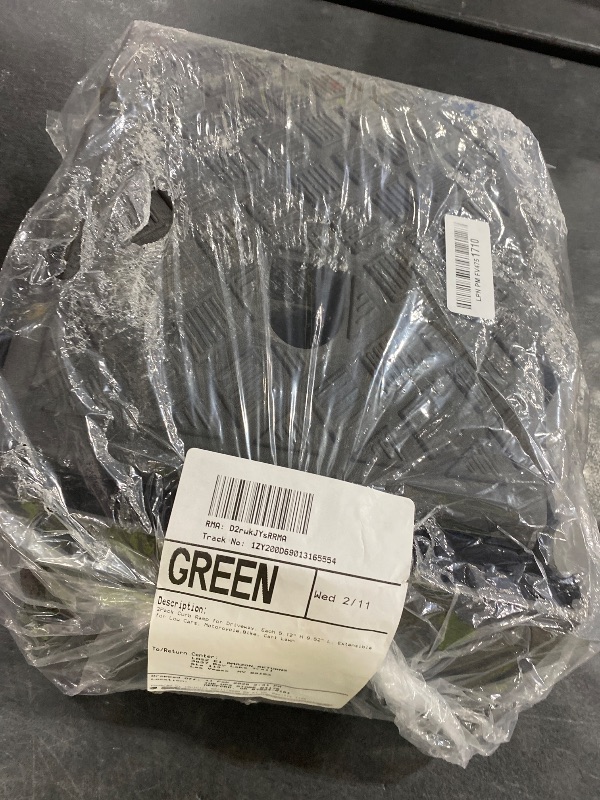 Photo 1 of 2Pack Curb Ramp for Driveway, Each 5.12" H 9.52" L, Extensible for Low Cars, Motorcycle,Bike, Cart Lawn