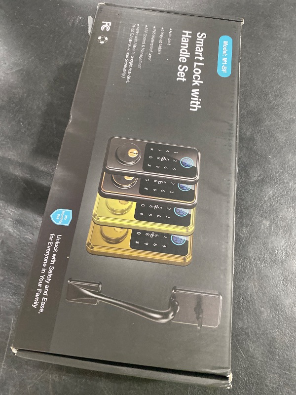 Photo 1 of Hornbill Smart Lock for Front Door, Keyless Entry Door Lock with Handleset, Smart Deadbolt Lock for Home/New House, Auto-Lock, Brushed Gold