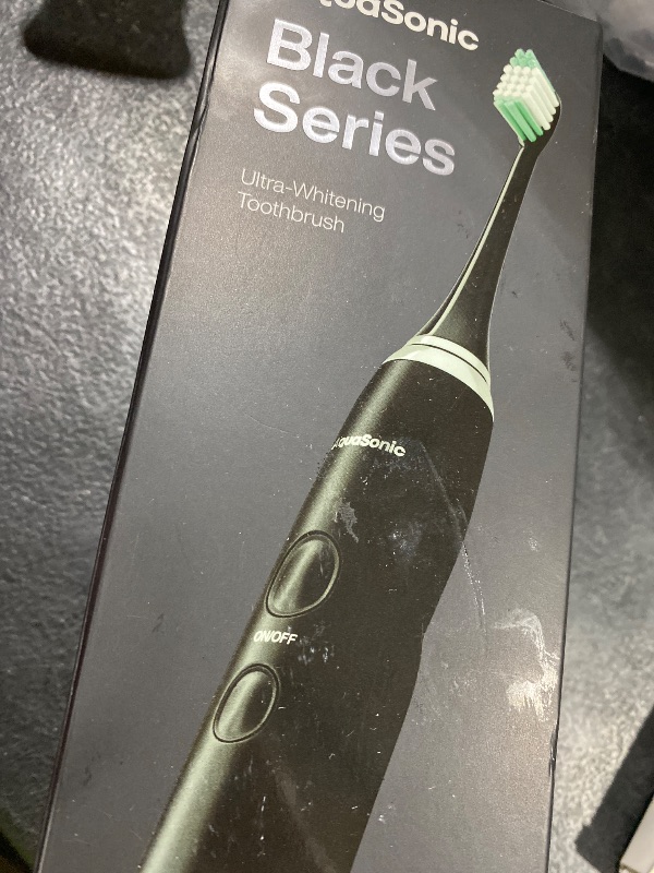 Photo 1 of Aquasonic Black Series Ultra Whitening Toothbrush – ADA Accepted Electric Toothbrush- 8 Brush Heads & Travel Case – 40,000 VPM Electric Motor & Wireless Charging - 4 Modes w Smart Timer