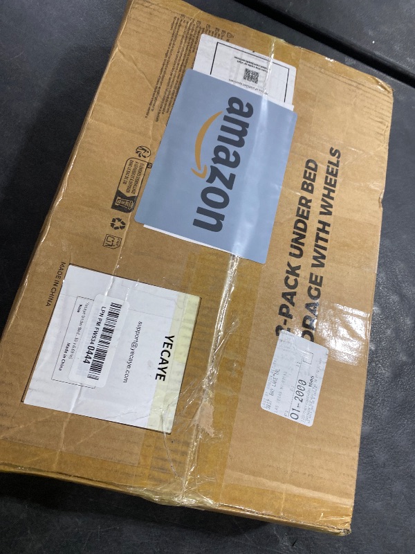 Photo 1 of Yecaye Under Bed Storage with Wheels, 2Pack Under Bed Storage Containers, Underbed Shoe Storage Organizer, Rolling Under Bed Metal Drawers for Clothes, Blankets(30.71 x 16.93 x 6.69 in)