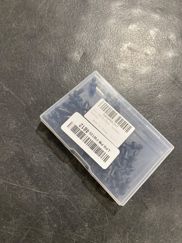 Photo 1 of 100 Pcs Barbed Connectors Irrigation Fittings,1/4" Drip Irrigation Kit Barbed Connectors for Flower Pot Garden Lawn Drip or Sprinkler Systems