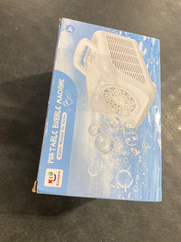 Photo 1 of Bubble Machine Automatic Bubble Blower for Kids: Battery Operated Bubble Maker for Toddlers 1-3 | 20000+ Bubbles Per Min Contain 6 AA Battery | Outdoor Toys for Parties Birthday Wedding