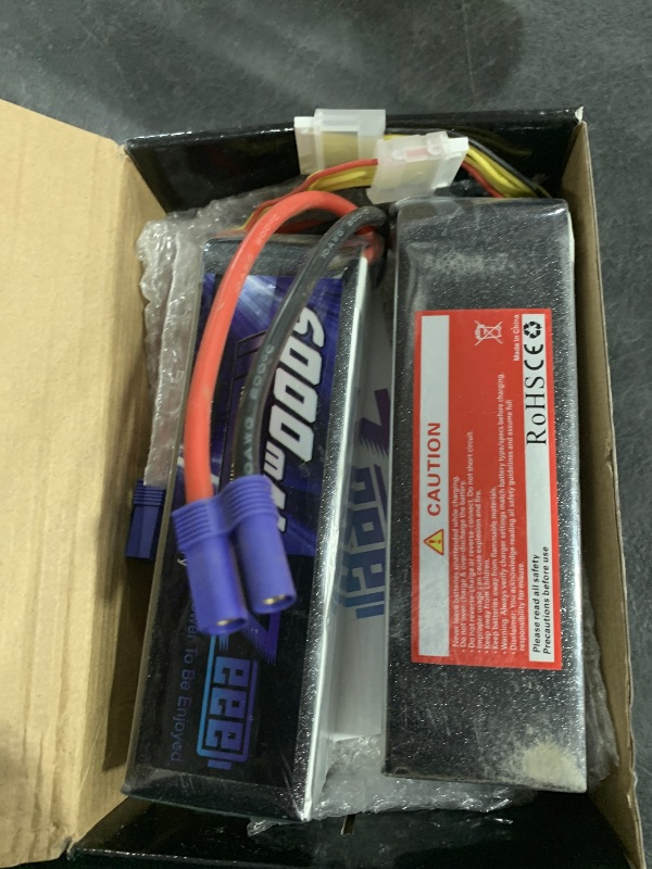 Photo 1 of Zeee 6S Lipo Battery 6000mAh 22.2V 100C with EC5 Connector Soft Pack RC Battery for RC Car Truck RC Airplane Helicopter Quadcopter Boat (2 Packs)