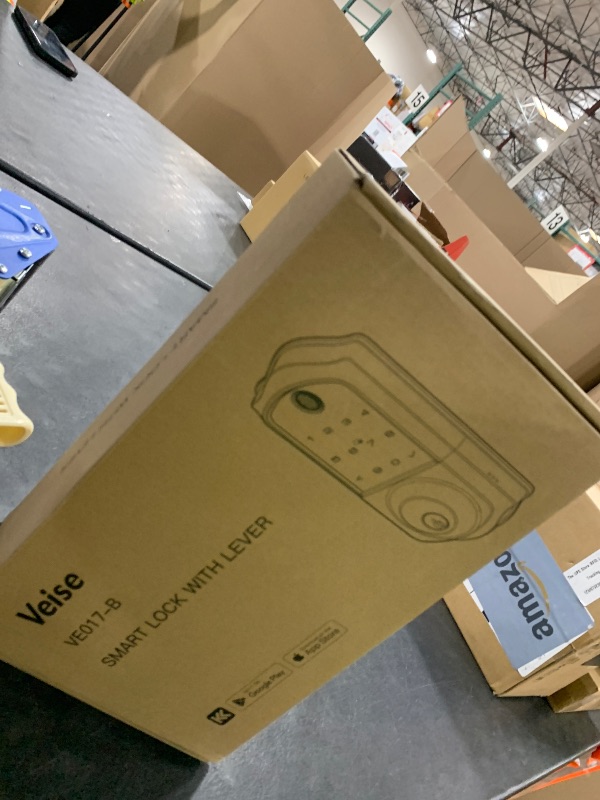 Photo 1 of Veise VE07-H Fingerprint Smart Locks for Front Door with Handle Set, App Control, Keyless Entry Keypad Deadbolt, Digital Electronic Touchscreen, Easy Install, Auto Lock, Matte Black