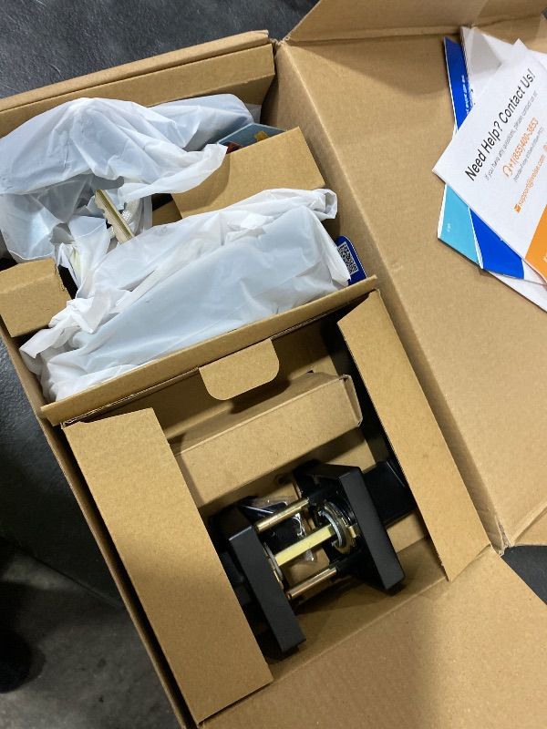 Photo 1 of Veise VE07-H Fingerprint Smart Locks for Front Door with Handle Set, App Control, Keyless Entry Keypad Deadbolt, Digital Electronic Touchscreen, Easy Install, Auto Lock, Matte Black