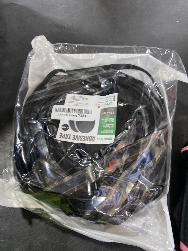 Photo 1 of (72 FT x 1/2 Inch) Strips with Adhesive for Fabric, No Sew Stick On for Fabric, Sticky Back for Clothes, Curtains - Heavy Duty Double Sided Hook and Loop Hem Tape Fasteners, No Sewing No Iron, Black