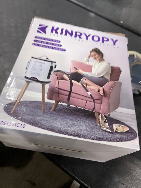 Photo 1 of Cold Therapy Machine with Programmable Timer, Portable Ice Machine for Knee After Surgery, Knee Replacement Recovery System, Cryotherapy Pain Relief w/Compression Pad for,Shoulder, Hip and Ankle