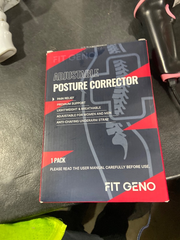 Photo 1 of Fit Geno Posture Corrector for Women Invisilite: Invisible Lightweight Back Brace for Neck Shoulder & Upper Back Pain Relief - Improve Posture Correct Hunchback Slouching Under Clothes Large