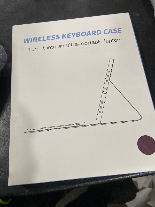 Photo 1 of Harvopu Compatible for iPad Air 11 Inch/Air 5th 4th Generation Case with Keyboard - Folio Keyboard Cover with Pencil Holder for iPad Air 11-inch M3/M2 (2025/2024), Air 5/Air 4 (Mulberry)