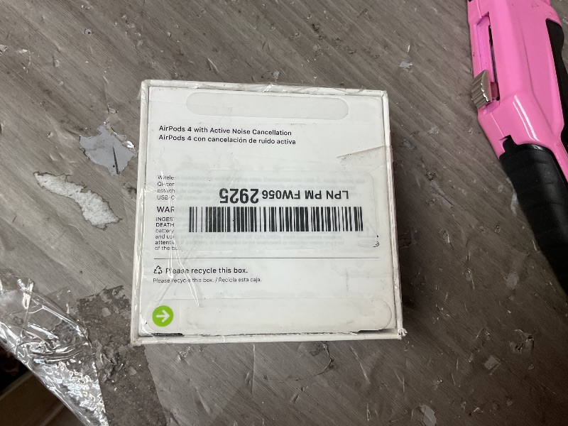 Photo 1 of Apple AirPods 4 Wireless Earbuds, Bluetooth Headphones, with Active Noise Cancellation, Adaptive, Transparency Mode, Personalized Spatial Audio, USB-C Charging Case, Wireless Charging, H2 Chip