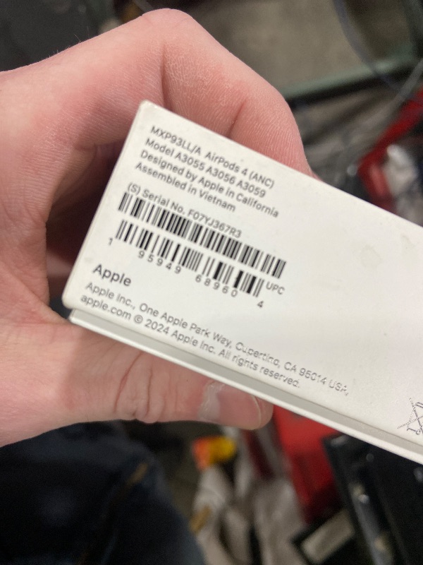 Photo 1 of Apple AirPods 4 Wireless Earbuds, Bluetooth Headphones, with Active Noise Cancellation, Adaptive, Transparency Mode, Personalized Spatial Audio, USB-C Charging Case, Wireless Charging, H2 Chip