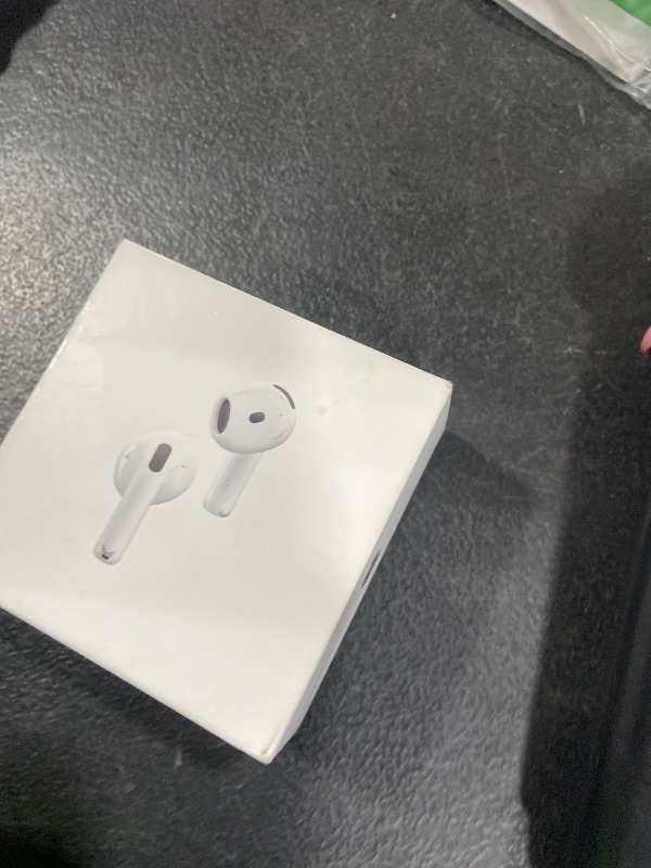 Photo 1 of Apple AirPods 4 Wireless Earbuds, Bluetooth Headphones, with Active Noise Cancellation, Adaptive, Transparency Mode, Personalized Spatial Audio, USB-C Charging Case, Wireless Charging, H2 Chip
