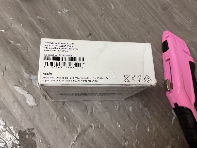 Photo 1 of Apple AirPods 4 Wireless Earbuds, Bluetooth Headphones, with Active Noise Cancellation, Adaptive, Transparency Mode, Personalized Spatial Audio, USB-C Charging Case, Wireless Charging, H2 Chip