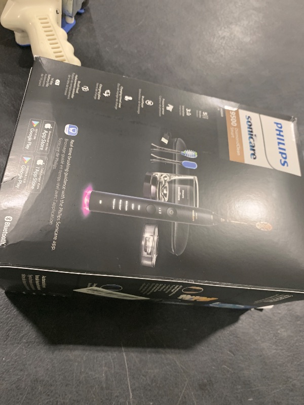 Photo 1 of Philips Sonicare DiamondClean Smart 9500 Electric Toothbrush, Sonic Toothbrush with App, Pressure Sensor, Brush Head Detection, 5 Brushing Modes and 3 Intensity Levels, Black, Model HX9923/11